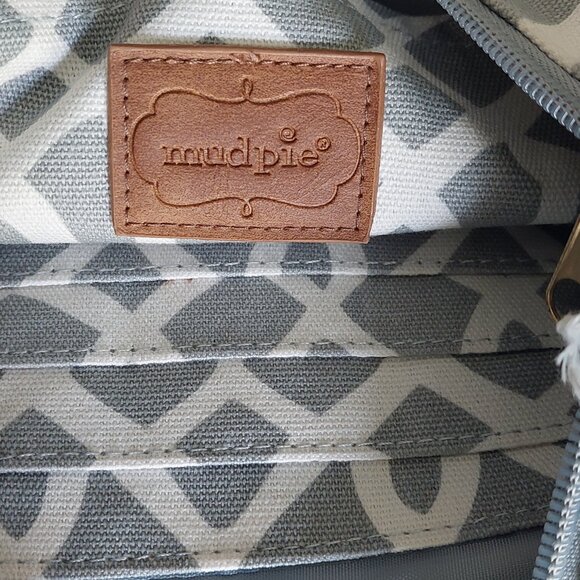 NEW Mud Pie "Lil Biter" Gray & White Bangle/Wristlet - Picture 10 of 15